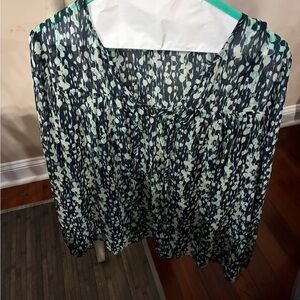 Tart Black and White Patterned Blouse
